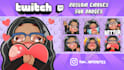 create custom chibi anime twitch emotes or sub badges