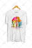 do a custom graphic watercolor t shirt , streetwear design