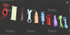 model miniature character or poses for 3d printing