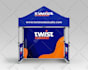 design tent, table cover, flag and canopy tent