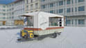 3d design and render food truck, container, van, stall, stand, booth, bus, kiosk
