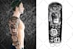 create professional custom tattoo design, tattoo sleeve