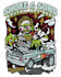 draw detailed rat fink tshirt design , hot rod, rat rod