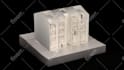 high quality architectural maquette style rendering