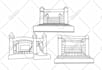 draw custom black and white vector art, silhouette, line art, stencil design