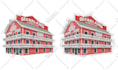 draw your old building or house photo into a stunning vector cartoon