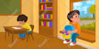 draw childrens story book illustration in whimsical style