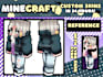 create a custom minecraft skin for you from scratch in 24hrs