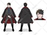 draw custom anime character design or reference sheet