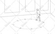 draw 5 panels for your storyboard, project, animation