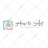 design professional watercolor hand made logo for you
