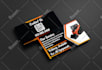 design trucking transport logistics and towing truck business card
