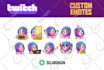 custom emotes, emoji, and sticker for twitch, discord, vtuber, etc