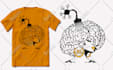 do african american character and tsirt mugs bags design