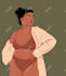 create flat fashion or portrait illustration