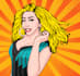 draw a retro pop art roy lichtenstein style in 24 hours