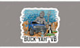 create premium sticker badge design for label or merchandise