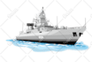 creat vector ilustration of boat, yacht, or any vehicle