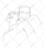draw illustrations in one line art, minimalist line art style