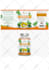 design custom box packaging, label bottle with 3d rendering