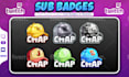 create custom twitch sub badges or emotes