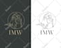 design negative space minimal single line art logo