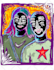 draw abstract expressionism characters or from what you feel