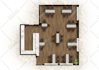 render a professional 2d floor plan in photoshop