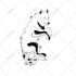 drawing geometric hand drawn animal logo tattoos