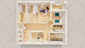 create 3d floor plans and realistic rendering for house and office
