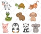 draw a cute cartoon animal mascot clipart character