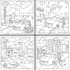 create cozy, bold, and easy coloring book illustrations for children
