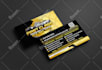design trucking transport logistics and towing truck business card