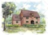 paint watercolor house portraits and building illustrations