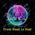 design a sacred geometry or feminine mystical mandala logo with watercolor