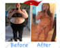 create or provide before and after diet pictures