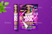 design club flyer, party flyer, event flyer, nightclub motion graphic instagram