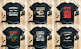 do bulk t shirt design and graphic typography t shirt design