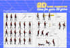create 2d character game sprite sheet or pixel art