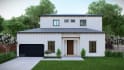 do photorealistic exterior rendering, 3d exterior design of modern house home
