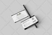 design a futuristic business or calling card with letterhead
