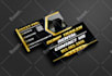 design trucking transport logistics and towing truck business card