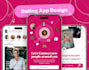 do modern mobile app design UI UX design figma app mockup prototype web app uiux
