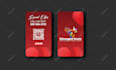 create 2 different business card design with print ready