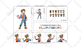 make pixel art pokemon trainer sprites or sprite sheet
