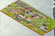 create a festival map illustration, fantasy map, city map, site map, tourist map