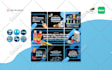 design premium instagram puzzle feed, carousel post or story