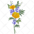 draw flowers digital illustrations in watercolour style