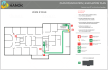 design a fire emergency evacuation plan for your building