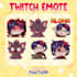 draw twitch emotes and animated emotes for vtuber stream